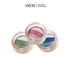 Hình ảnh Review PHẤN MẮT (HỘP TRÒN) VACOSI TRIO EYESHADOW