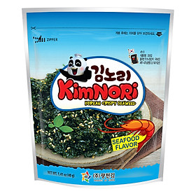 Combo 3 Gói Tảo biển ăn liền Kimnori Vị Hải Sản (40g / Gói)