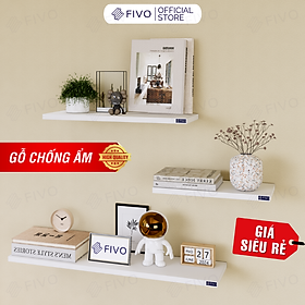 Mua Kệ Gỗ Chống Ẩm Treo Tường Trang Trí FIVO Mã FB41 Dày 17mm Âm Tường Tiết Kiệm Diện Tích