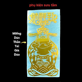 Miếng Dán Thần Tài Giá Đáo, chất liệu: nhựa Plastic - SP006155