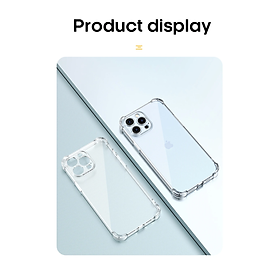 Ốp lưng cho iPhone 12 mini, iPhone 12, iPhone 12 Pro, iPhone 12 Pro Max, iPhone 13 mini, iPhone 13, iPhone 13 Pro, iPhone 13 Pro Max, dẻo trong chống sốc cao cấp - Hàng chính hãng