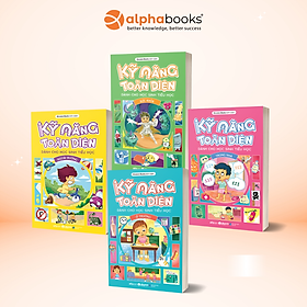 Bộ 4 Cuốn Sách Kỹ Năng Toàn Diện Dành Cho Học Sinh Tiểu Học (Ở Trường - Trong Nhà - Ngoài Đường - Sức Khỏe) - Einstein Books - Alpha Books - Einstein books