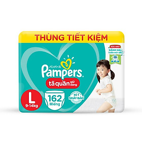 Tã Quần Pampers Giữ Dáng MegaBox L162 (Size L-162 Miếng)