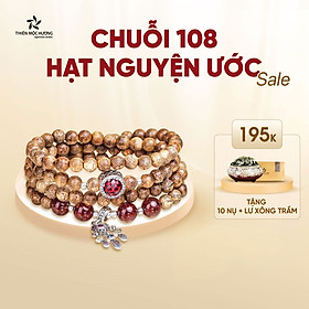 Vòng tay trầm hương 108 hạt Nguyện Ước THIÊN MỘC HƯƠNG hướng đến cuộc sống tốt đẹp