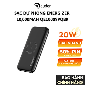 Mua Sạc dự phòng Energizer 10 000mAh /3.7V Li-Polymer QE10009PQBK  Sạc nhanh 20W  Sạc không dây 18W  bảo hành 24 tháng 1 đổi 1 - Hàng chính hãng