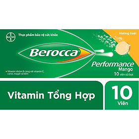 Viên Sủi Bổ Sung Vitamin Berocca Performance 10 Viên