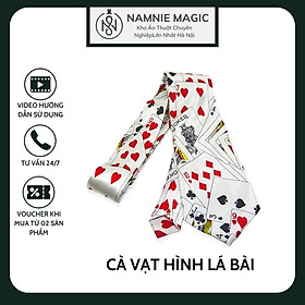 Cà Vạt Ảo Thuật Hình Lá Bài Xúc Xắc Cực Chất Dành Cho Dân Chơi Poker Phụ