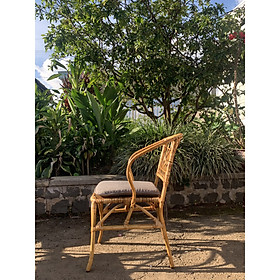 Ghế Mây Cao Cấp, Thiết Kế  Đường Cong Tối Giản- Rattan Chair In Indochine Style- CH0080