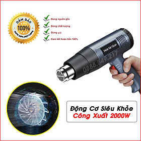 Mua Máy khò hơi nóng 2000w khò nhiệt  bọc màng co giỏ quà tết  dán decal  đóng seal hộp có điều chỉnh nhiệt