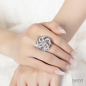 Nhẫn Nữ Bạc 925 Danny Jewelry Xi Bạch Kim Đính Đá CZ KI4GZ014