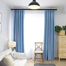Mua Rèm cửa vải LUCYA18-18 có thanh treo hợp kim nhôm màu gỗ đầu đài hoa - cao cố định 1m6