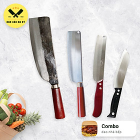 Mua Bộ dao nhà bếp 4 món - Dao Đa Sỹ - Rèn tay siêu sắc