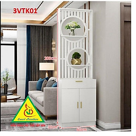 Mua Vách ngăn phòng khách nhà bếp  Tủ kệ vách ngăn phòng 3VTK01 - Nội thất lắp ráp Viễn Đông ADV