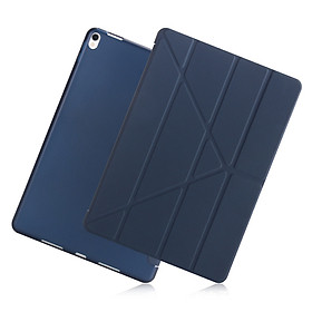 Bao Da Cover Cho Apple Ipad Air / Air 2 / Pro 9.7 / New 2017 / New 2018 Hỗ Trợ Smart Cover Gấp Chéo - Xanh Dương