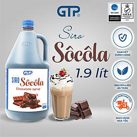 Siro Chocolate GTP (1.9L/chai) - Chuyên dùng pha chế: Trà sữa, Trà trái cây, Cocktail, Mocktail