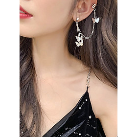 Khuyên Kẹp Vành Tai Hình Bướm Thời Trang Cho Nữ