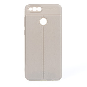Ốp Lưng Điện Thoại Honor 7X Ốp Vân Da Auto - Nâu (Có 2 Màu)
