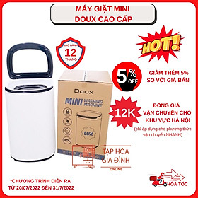 Máy giặt mini DOUX LUX phiên bản mới nhất bảo hành 1 năm - Hàng nhập khẩu