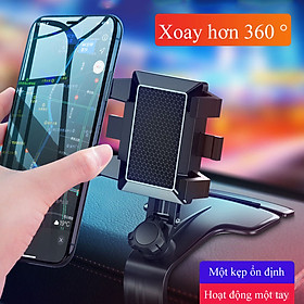 Giá đỡ điện thoại trên xe hơi khung xoay 1200 độ , có biển số lật úp thuận tiện