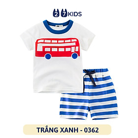 Bộ quần áo thun ngắn tay cho bé trai 27Kids đồ bộ nam cho trẻ từ 2