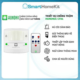 Thiết Bị Chống Trộm Và Báo Khách Đa Năng Hunonic CT01, kết nối Wifi - Hàng Chính Hãng