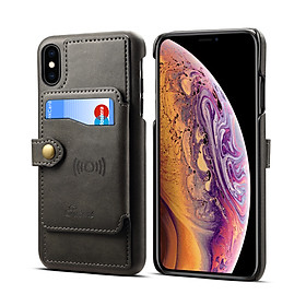 Bao Da Kiêm Ví Đựng Thẻ Tramx Cho Apple iPhone X/iPhone XS