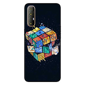 Ốp lưng dành cho Oppo Reno 3 Pro mẫu Rubik Vũ Trụ