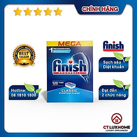 Viên rửa chén bát Finish Classic 120 viên - Hàng chính hãng