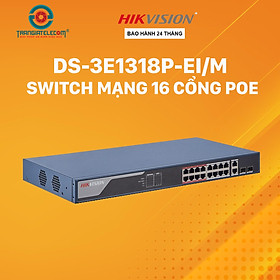 Switch POE 16 cổng HIKVISION DS-3E1318P-EI/M - Hàng chính hãng