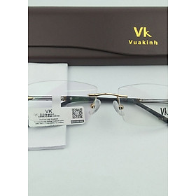 Gọng kính cận không viền càng 3 mảnh VK-15