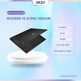 Mua MSI Laptop Modern 15 A11M-1024VN|Intel i5-1155G7|Iris Xe |Ram 8GB| Bộ nhớ 512GB SSD|Màn hình 15.6  FHD  60Hz  45%  Hàng chính hãng 
