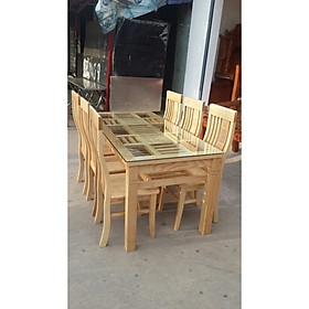 Hình ảnh Bộ bàn ghế  ăn gỗ sồi 6 ghế  MS 5.3