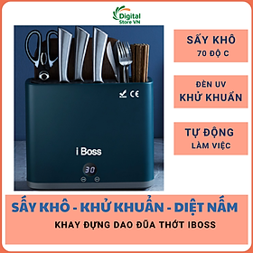 Mua Khay đựng dao đũa thớt có sấy khô và khử khuẩn bằng đèn UV màu trắng