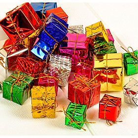 Combo 20 Hộp Quà Thủ Công Xinh Xắn Treo Trang Trí Cây Thông Noel