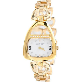 Đồng hồ nữ romanson rm1207qlgwh - trắng