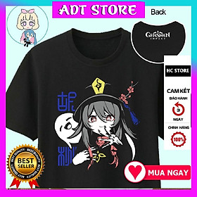Áo thun Genshin Impact Hu Tao anime màu đen cực đẹp giá rẻ mẫu HOT bán chạy