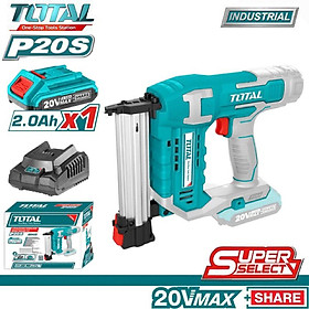 Mua SÚNG BẮN ĐINH THẲNG DÙNG PIN 20V (1 pin 2.0AH +sạc )TOTAL TCBNLI3508 - HÀNG CHÍNH HÃNG