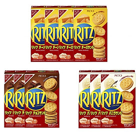 Bánh quy nhân kem Ritz Crackers vị Vani, Phô Mai & Socola 160g