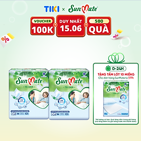 Combo 2 Tã Dán Người Lớn SunMate G2 Size M10 (10 Miếng)