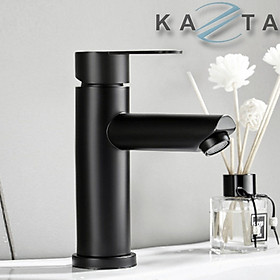 Vòi Lavabo INOX Phủ Nano Nóng Lạnh KAZTA KZ-LT01HN Thân Tròn