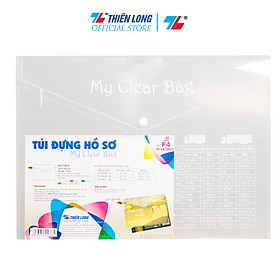 Bìa nút F4 có in TL-HCB02 - Trong suốt