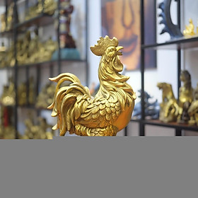 Mua Tượng Gà Trống Tài Lộc Cỡ Lớn Bằng Đồng