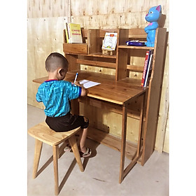 Mua Bộ bàn học trẻ em – bàn học sinh gỗ tự nhiên - bàn học thông minh  AS1016