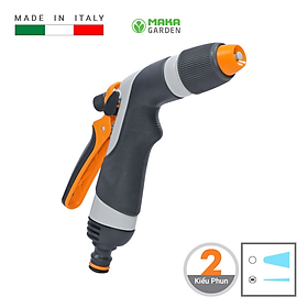 Vòi tưới cầm tay 2 kiểu phun GF3922 , thương hiệu GF sản xuất tại Ý, thích hợp dùng để tưới cây, rửa xe, xịt sàn nhà