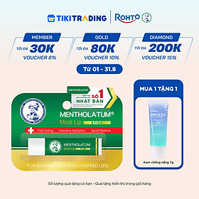 Son dưỡng môi chuyên biệt dành cho môi khô, nứt nẻ Mentholatum Medi Lip Stick 4.3g