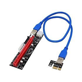 PCI- 1x to 16x Powered USB3.0 GPU Extender Adapter Card for Desktop