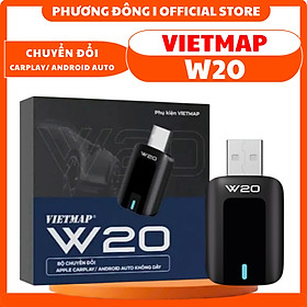 VIETMAP W20 THIẾT BỊ CHUYỂN ĐỔI CARPLAY/ ANDROID AUTO KHÔNG DÂY - HÀNG CHÍNH HÃNG