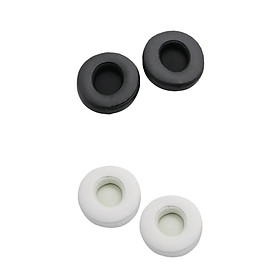 2 Pairs Ear Pads Cushions Replacement for Beats Solo 2 3 White and Black