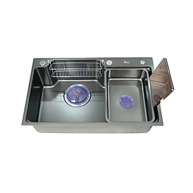 Mua Chậu rửa chén bát 1 hố inox 304 phủ nano Juno sofa Teady 780 x 460 x 230 mm CRBNKCT-7848