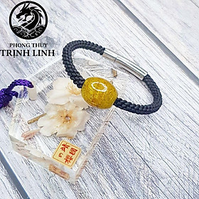 VÒNG LU THỐNG TRÒN MÀU VÀNG BÌNH AN - TÀI LỘC TẾT CHỈ KHÓA SIÊU BỀN